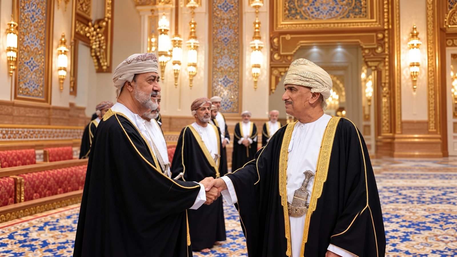 H.E. Sheikh Mohammed Al Ghazali with His Majesty the Sultan of Oman