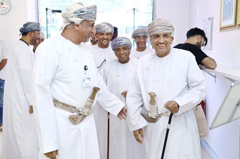 Sheikh Mohammed Al Ghazali greeting guests